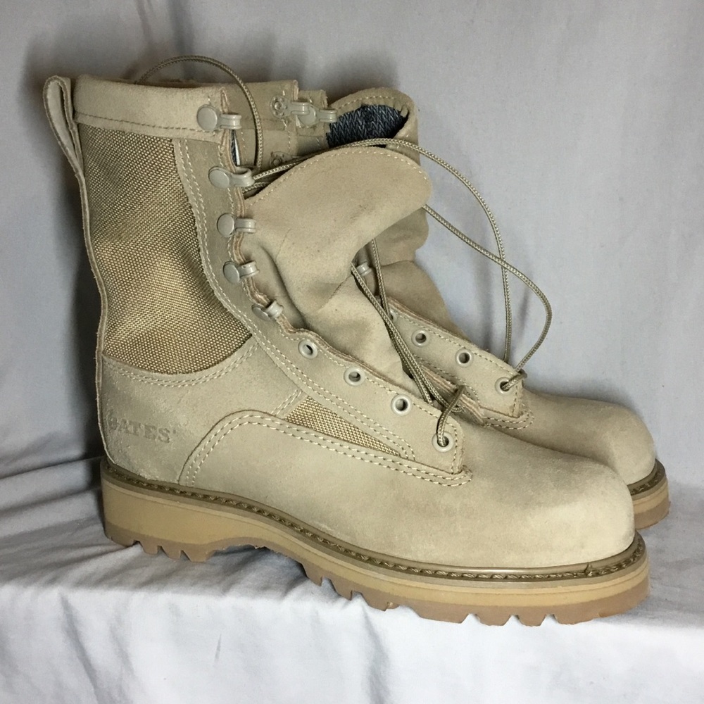 Bate’s Combat Hot Weather Desert Men’s 5.5 Tan Leather Suede Boots